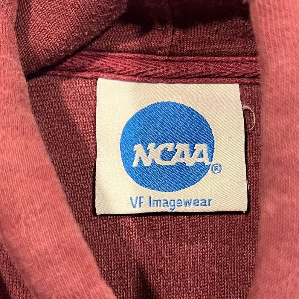 Y2K Texas A&M Hoodie Maroon Red Embroidered Spell Out NCAA VG Imagewear XL READ